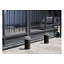 Rib Stopper T275 A Inox S automatic bollard for access control with flashing light and integrated release