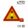 Sisas LED traffic light warning