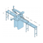 Femi roller conveyors for loading/unloading bars with 200Kg capacity
