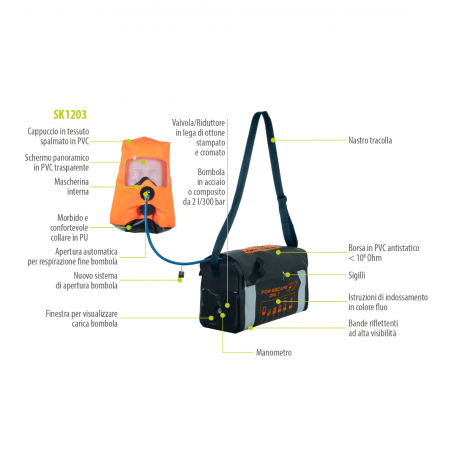 Spasciani Self-contained breathing apparatus SK1203.