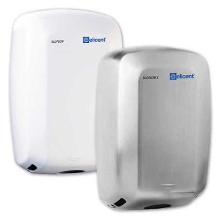 Elicent ECOFLOW Polished stainless steel electric hand dryer