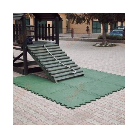 CodeX pavimentazione antitrauma Polyshock Verde/Grigio