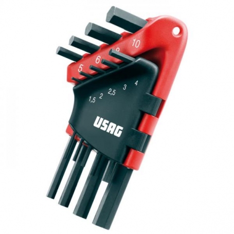 USAG Serie di 9 chiavi maschio esagonale U02800731