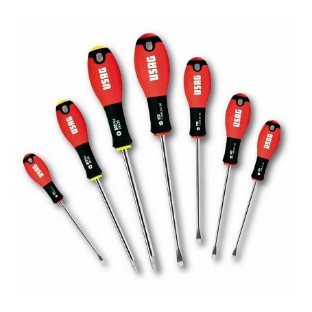 Usag screwdrivers for slotted and cross recessed screws 7pcs U03220254