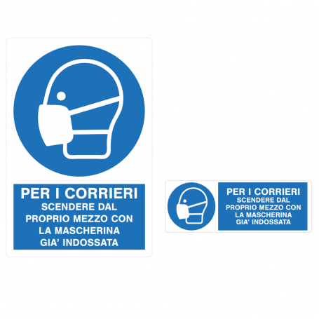 Sisas for couriers get out of your vehicle with the mask 400 x 600