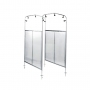 Astralpool 2 arches shower tunnel in polished AISI 304