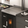 Eva Calòr Enrica pellet stove with oven and hob 1