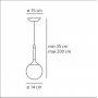 Artemide Design collection suspension lamp CASTORE 141